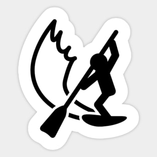 Paddle Wave Boarding Sticker